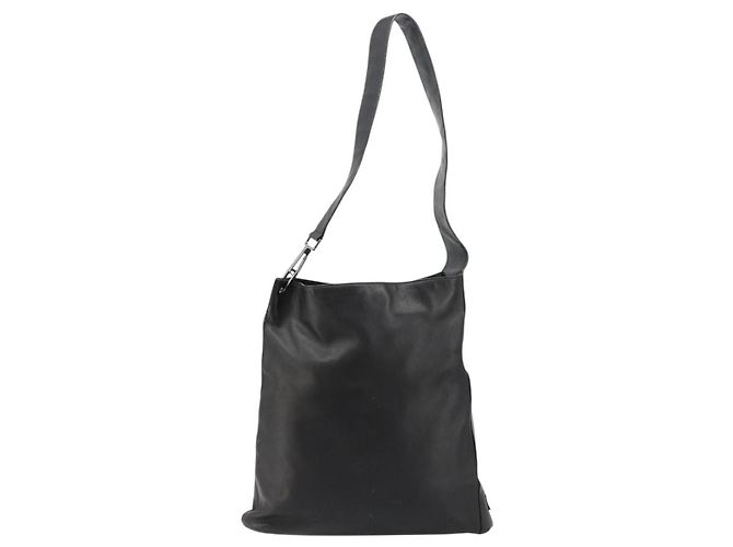 Borsa a tracolla GUCCI in pelle nera argento 90647 Auth bs35337 Nero - vista 13