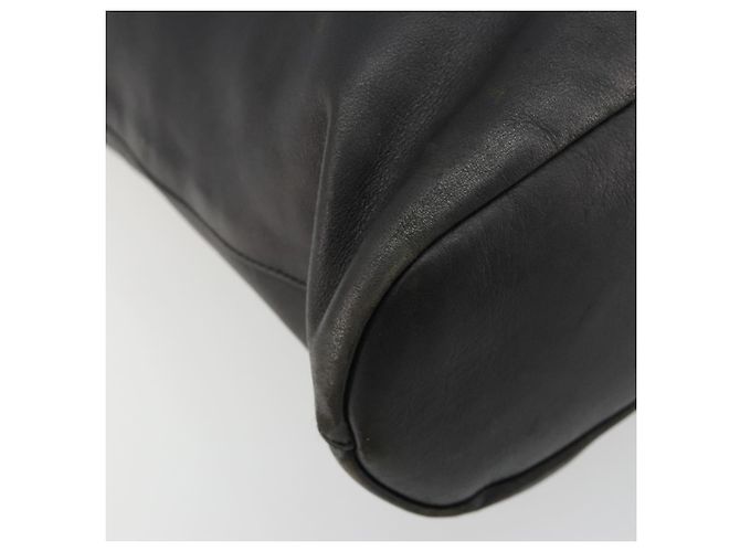 Borsa a tracolla GUCCI in pelle nera argento 90647 Auth bs35337 Nero - vista 15