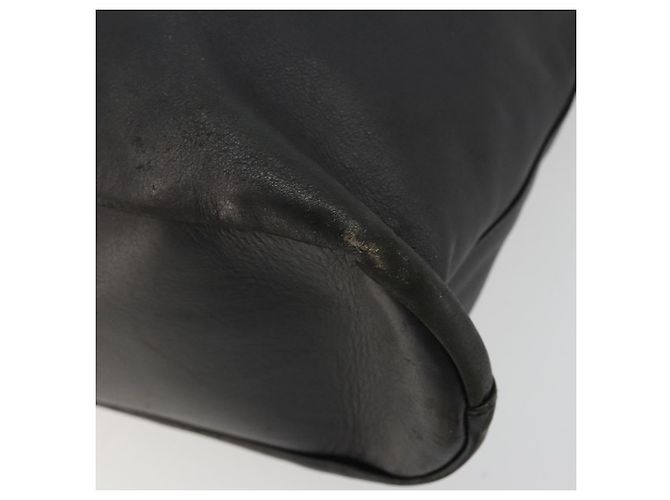 Borsa a tracolla GUCCI in pelle nera argento 90647 Auth bs35337 Nero - vista 16
