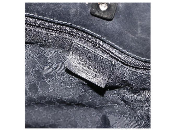 Borsa a tracolla GUCCI in pelle nera argento 90647 Auth bs35337 Nero - vista 18