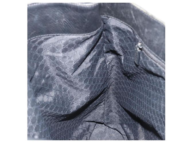 Borsa a tracolla GUCCI in pelle nera argento 90647 Auth bs35337 Nero - vista 20