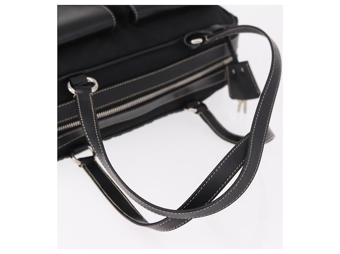 Borsa a Spalla PRADA Nylon Nero Argento Auth 185658SAM - vista 7
