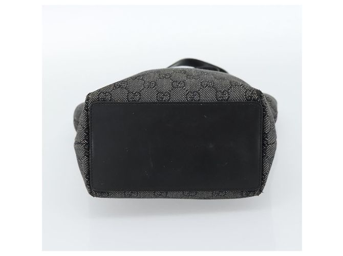 Borsa Tote GUCCI GG Canvas Nera Argento 31244 Auth ep14868 Nero - vista 5