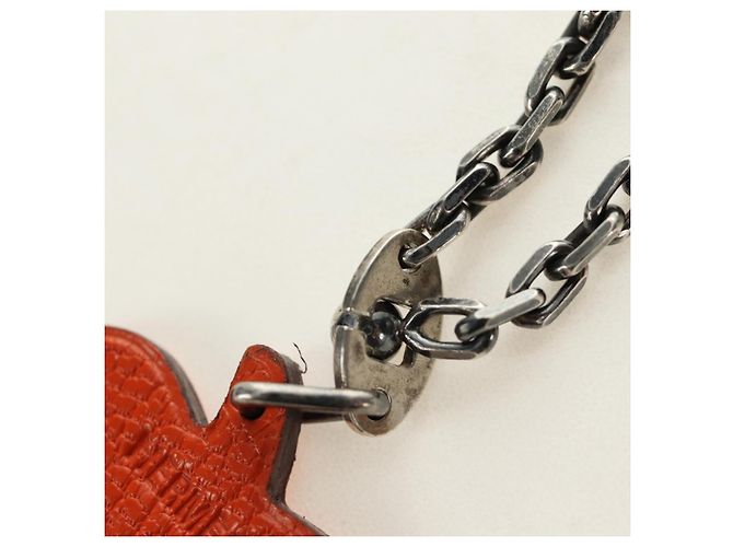 Hermès Charm per borsa zucca HERMES in pelle Arancione Auth 184757M - vista 8