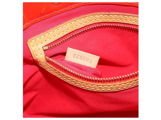 LOUIS VUITTON Monogram Vernis Reade PM Hand Bag Red Rouge M91088 LV Auth ar13936 Rosso - vista 12