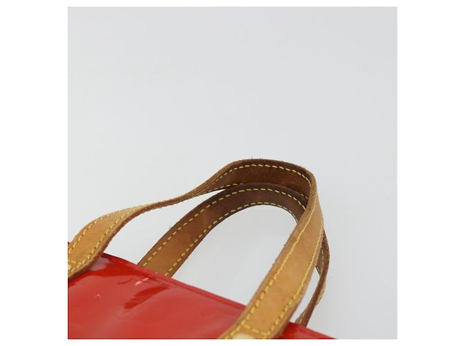 LOUIS VUITTON Monogram Vernis Reade PM Hand Bag Red Rouge M91088 LV Auth ar13936 Rosso - vista 14