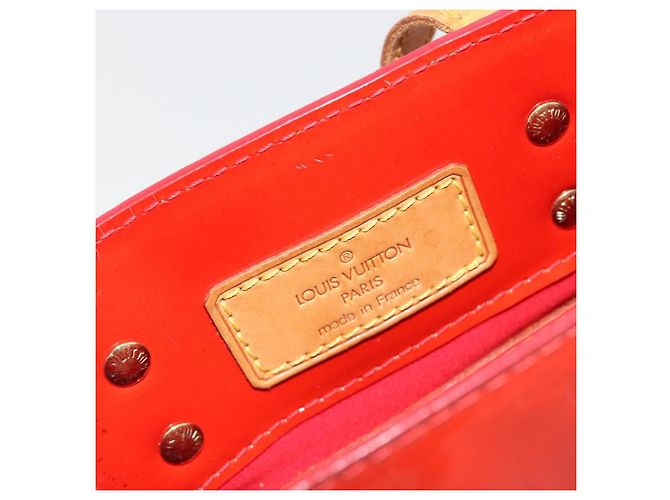 LOUIS VUITTON Monogram Vernis Reade PM Hand Bag Red Rouge M91088 LV Auth ar13936 Rosso - vista 20