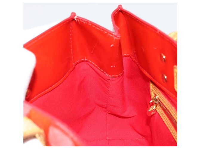LOUIS VUITTON Monogram Vernis Reade PM Hand Bag Red Rouge M91088 LV Auth ar13936 Rosso - vista 22