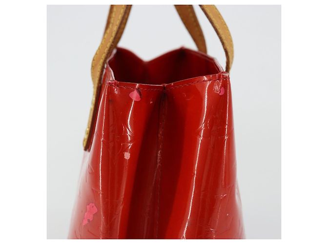 LOUIS VUITTON Monogram Vernis Reade PM Hand Bag Red Rouge M91088 LV Auth ar13936 Rosso - vista 6