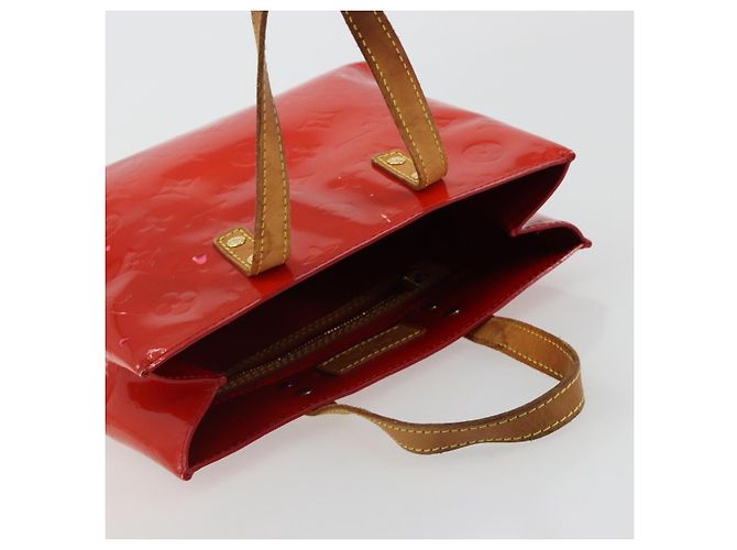 LOUIS VUITTON Monogram Vernis Reade PM Hand Bag Red Rouge M91088 LV Auth ar13936 Rosso - vista 8