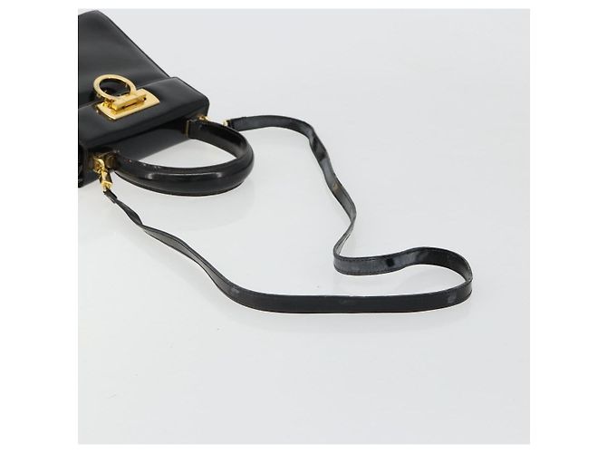 Borsa Salvatore Ferragamo Gancini in Pelle 2way Nera Oro Auth 185010 Nero D'oro - vista 10