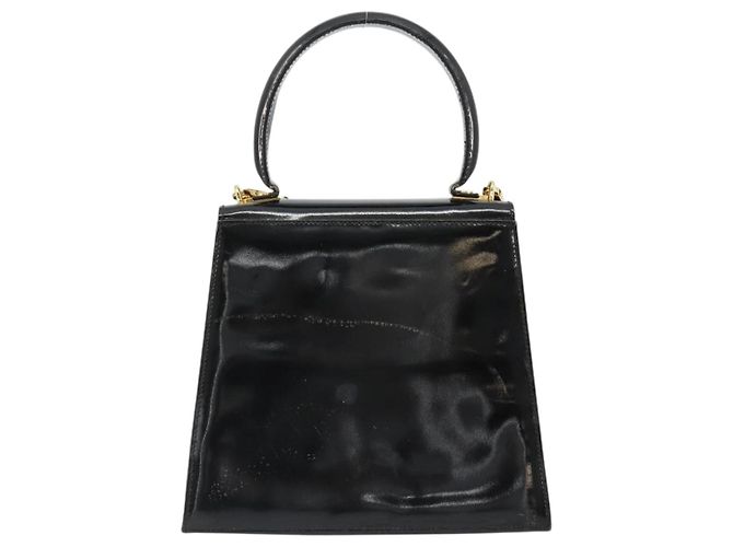 Borsa Salvatore Ferragamo Gancini in Pelle 2way Nera Oro Auth 185010 Nero D'oro - vista 2