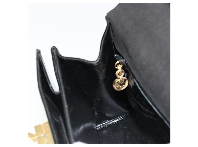 Borsa Salvatore Ferragamo Gancini in Pelle 2way Nera Oro Auth 185010 Nero D'oro - vista 25