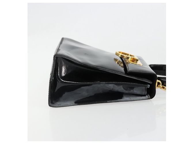 Borsa Salvatore Ferragamo Gancini in Pelle 2way Nera Oro Auth 185010 Nero D'oro - vista 5