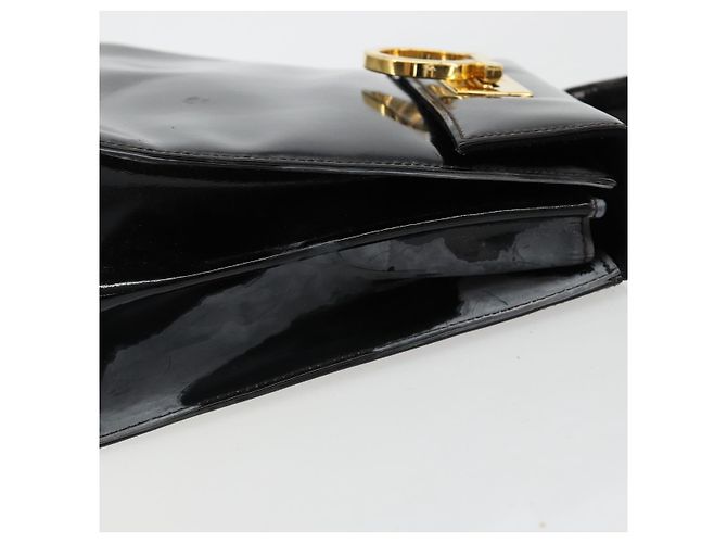 Borsa Salvatore Ferragamo Gancini in Pelle 2way Nera Oro Auth 185010 Nero D'oro - vista 6