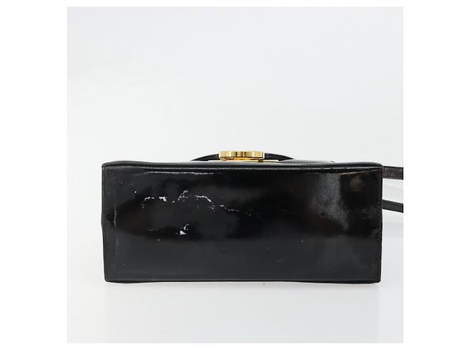 Borsa Salvatore Ferragamo Gancini in Pelle 2way Nera Oro Auth 185010 Nero D'oro - vista 8