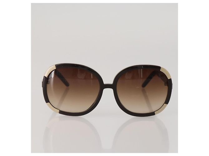 Chloé Gafas de sol Chloe de plástico 3 Set Brown White Auth BA13058 Castaño Blanco - vista 12