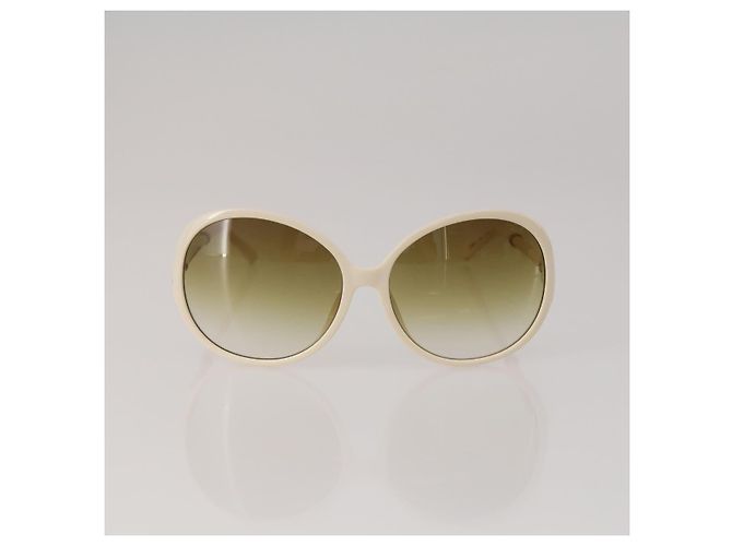 Chloé Gafas de sol Chloe de plástico 3 Set Brown White Auth BA13058 Castaño Blanco - vista 2