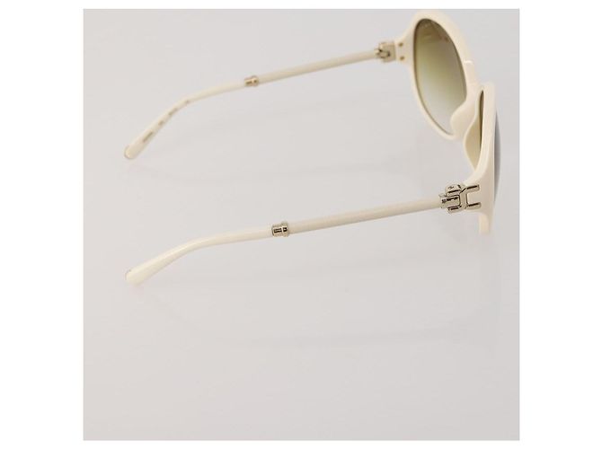 Chloé Gafas de sol Chloe de plástico 3 Set Brown White Auth BA13058 Castaño Blanco - vista 5