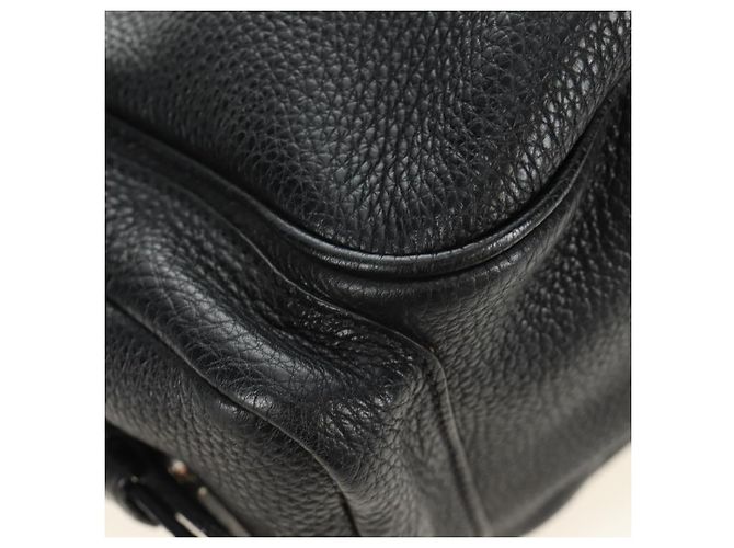 Borsa a Spalla PRADA in Pelle Nera Argento Auth am11799V Nero - vista 14
