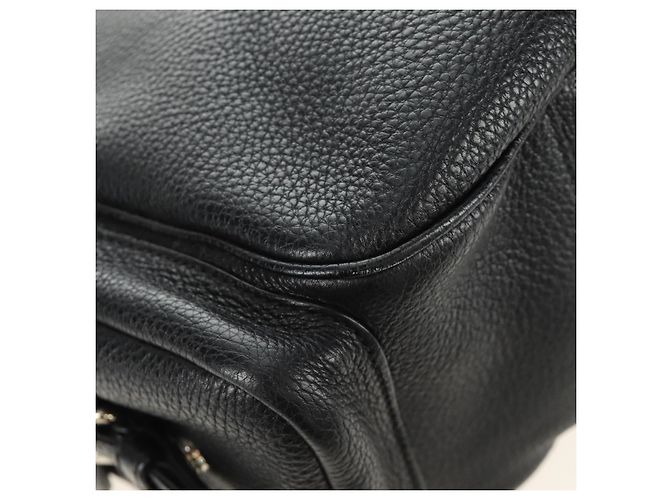 Borsa a Spalla PRADA in Pelle Nera Argento Auth am11799V Nero - vista 16