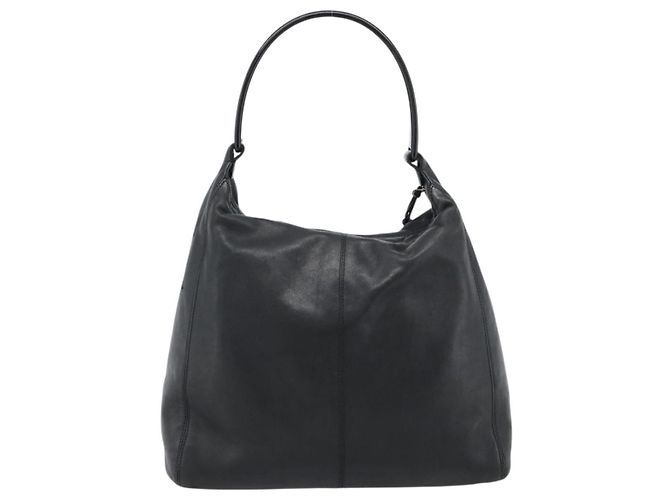 Bolsa de Ombro CHANEL Pele de Vitelo Preta CC Auth ep14908SAV Preto - vista 2