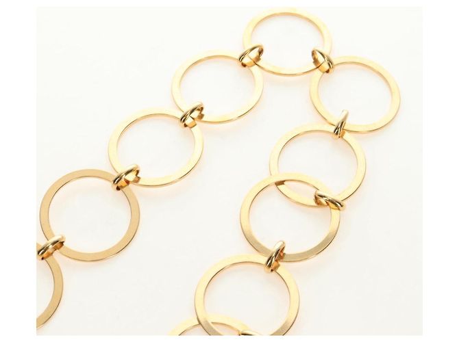 Collana Miu Miu metallo Gold Tone Auth 184634SAM - vista 9