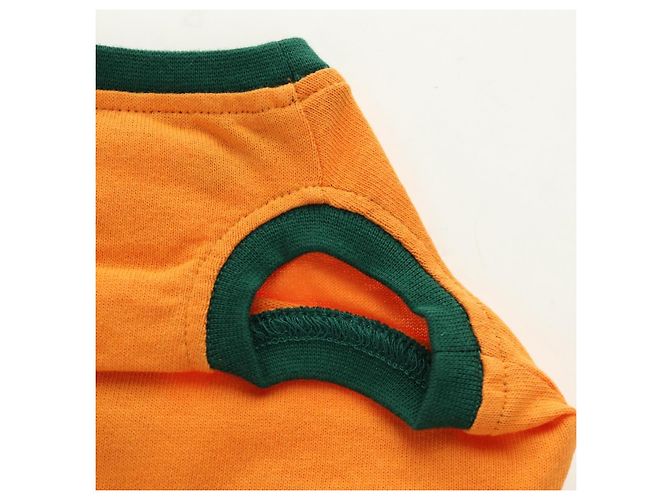 Camisa para mascota GUCCI Algodón Naranja Auth 183132M - vista 10