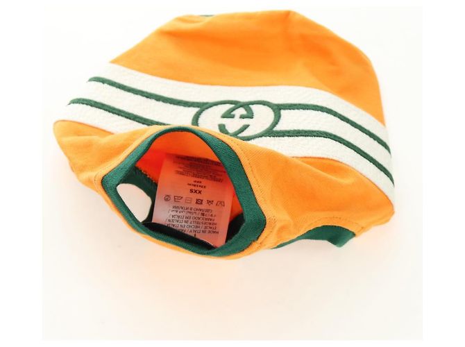Camisa para mascota GUCCI Algodón Naranja Auth 183132M - vista 13