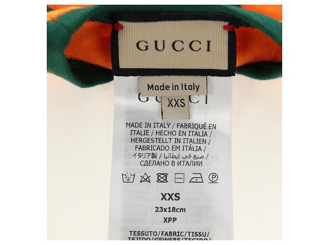 Camisa para mascota GUCCI Algodón Naranja Auth 183132M - vista 15