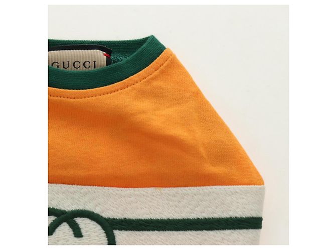 Camisa para mascota GUCCI Algodón Naranja Auth 183132M - vista 4