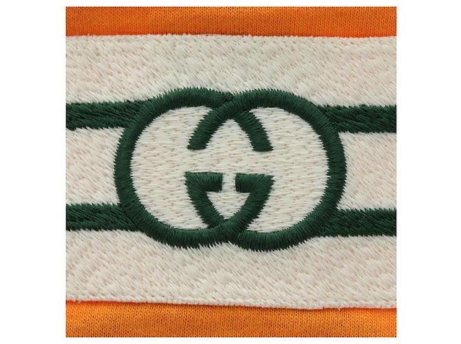 Camisa para mascota GUCCI Algodón Naranja Auth 183132M - vista 7