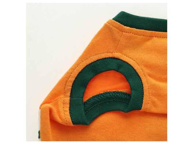 Camisa para mascota GUCCI Algodón Naranja Auth 183132M - vista 9