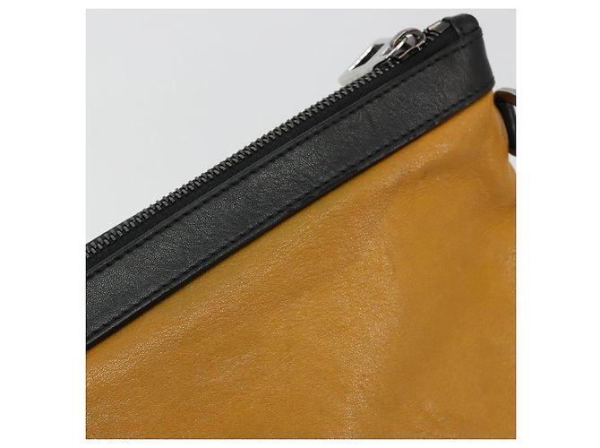Clutch Jimmy Choo in pelle marrone argento Auth BA13325 - vista 9