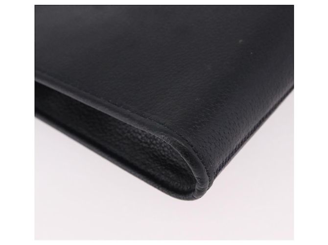 Borsa a tracolla con catena Christian Dior in pelle nera e oro Auth ep14836 Nero D'oro - vista 15