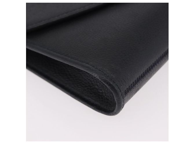 Borsa a tracolla con catena Christian Dior in pelle nera e oro Auth ep14836 Nero D'oro - vista 9