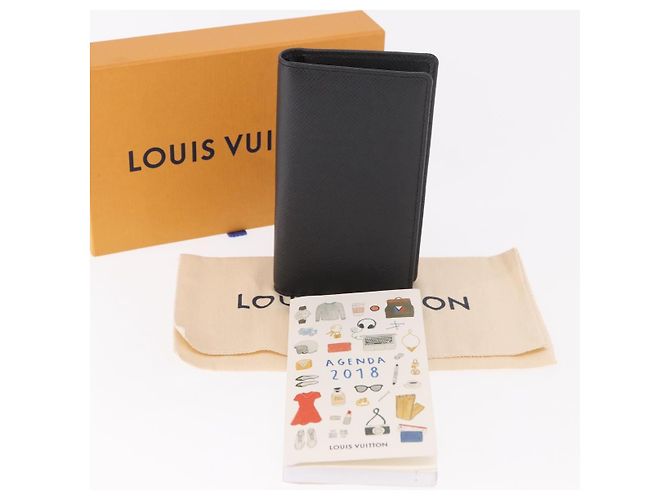 LOUIS VUITTON Agenda Taiga Poche Note Cover Ardoise R20425 LV Auth BA13323V Grigio - vista 12