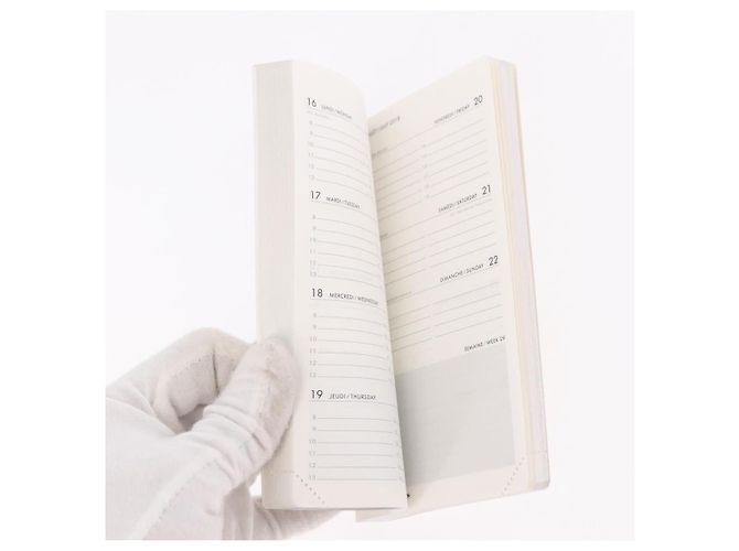 LOUIS VUITTON Agenda Taiga Poche Note Cover Ardoise R20425 LV Auth BA13323V Grigio - vista 21