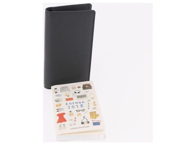 LOUIS VUITTON Agenda Taiga Poche Note Cover Ardoise R20425 LV Auth BA13323V Grigio - vista 22