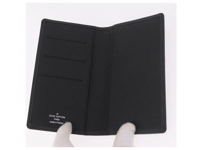 LOUIS VUITTON Agenda Taiga Poche Note Cover Ardoise R20425 LV Auth BA13323V Grigio - vista 8