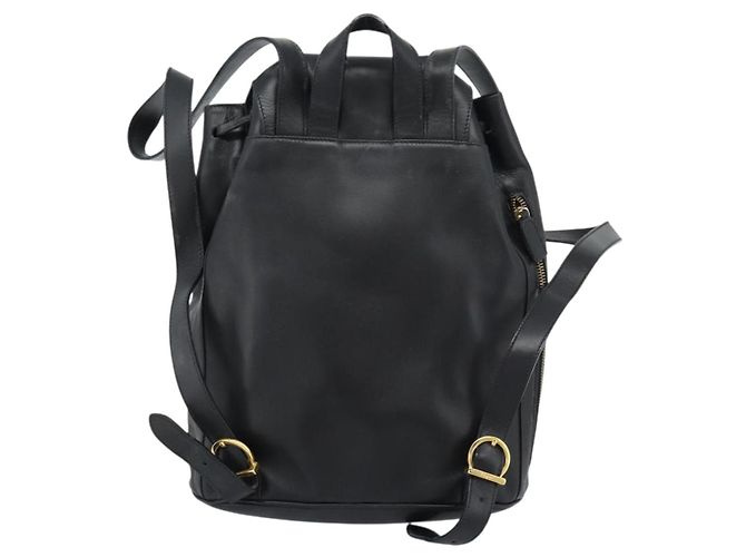 Zaino Salvatore Ferragamo in pelle nero e oro Auth bs35571 D'oro - vista 2