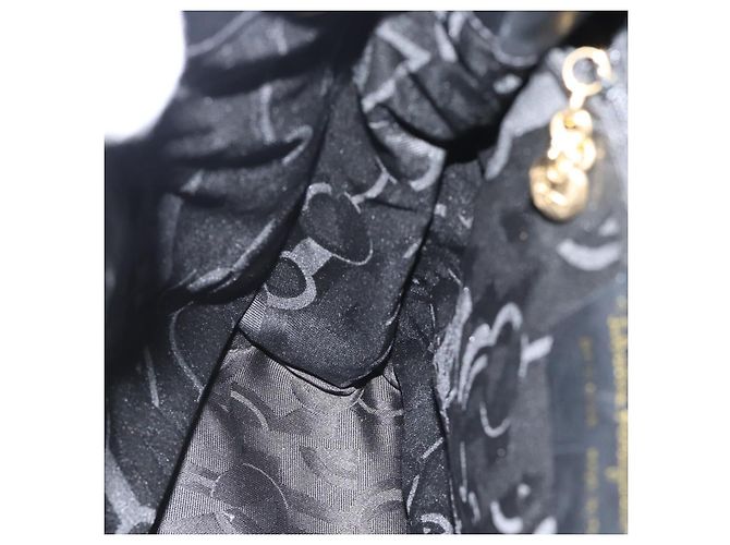 Zaino Salvatore Ferragamo in pelle nero e oro Auth bs35571 D'oro - vista 20