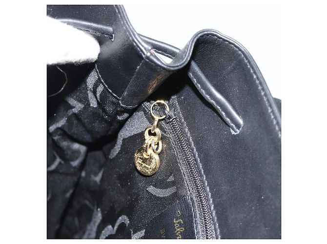 Zaino Salvatore Ferragamo in pelle nero e oro Auth bs35571 D'oro - vista 21