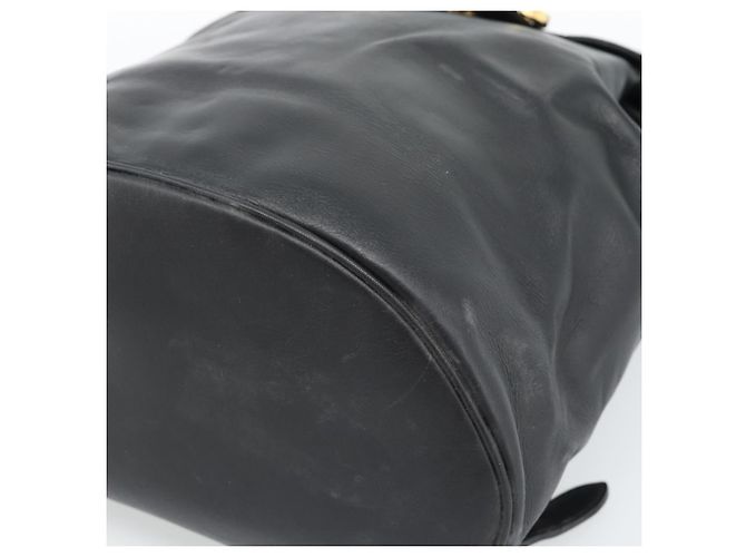Zaino Salvatore Ferragamo in pelle nero e oro Auth bs35571 D'oro - vista 9