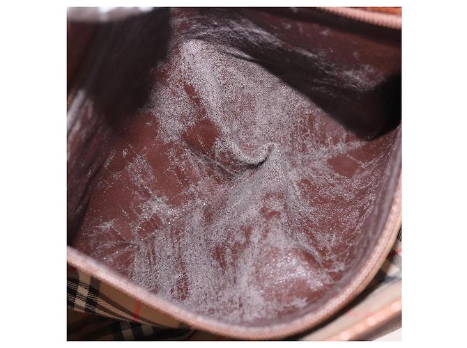 Borsa a tracolla Burberry in pelle marrone oro Auth ep14772 D'oro - vista 12