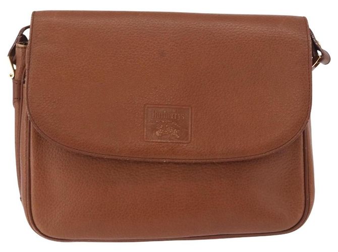 Borsa a tracolla Burberry in pelle marrone oro Auth ep14772 D'oro - vista 13
