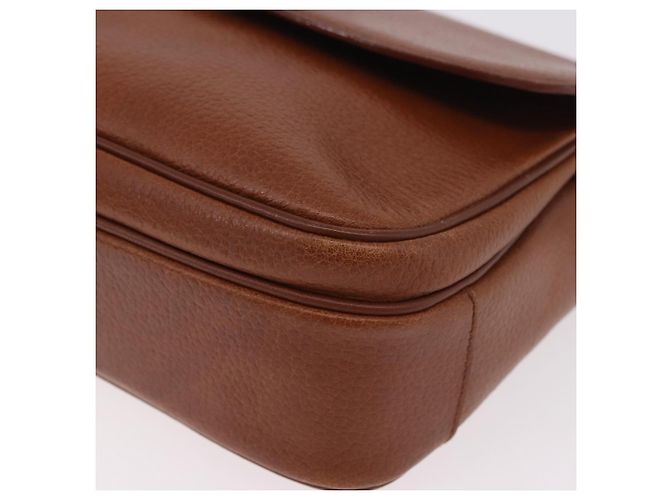 Borsa a tracolla Burberry in pelle marrone oro Auth ep14772 D'oro - vista 14