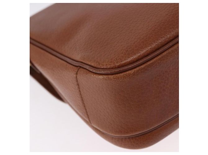 Borsa a tracolla Burberry in pelle marrone oro Auth ep14772 D'oro - vista 15