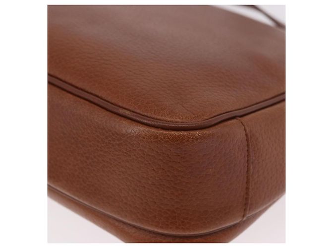 Borsa a tracolla Burberry in pelle marrone oro Auth ep14772 D'oro - vista 16