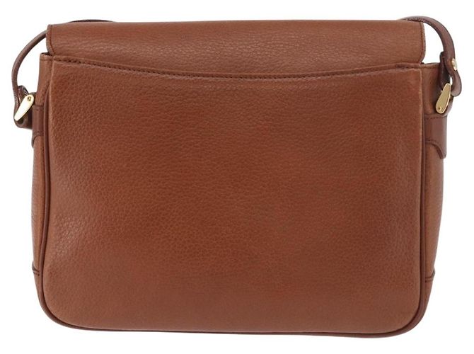 Borsa a tracolla Burberry in pelle marrone oro Auth ep14772 D'oro - vista 2